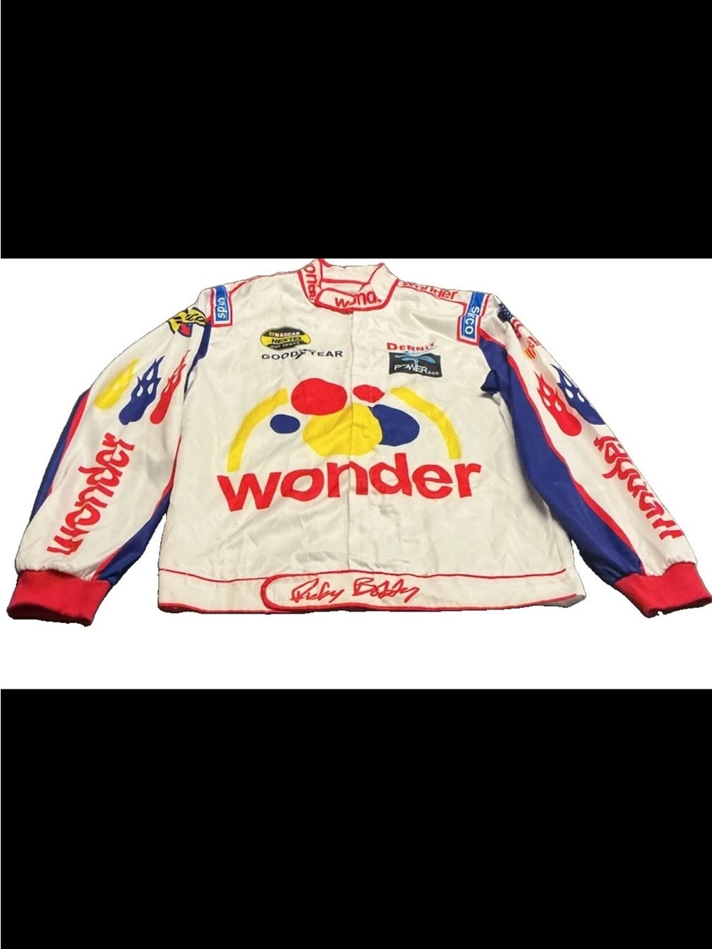 Wonder Bread Ricky Bobby Jacket Talladega Nights Size L Halloween Cosplay
